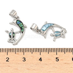 Ciondoli smaltato in ottone&nbsp;KK-H534-01A-P