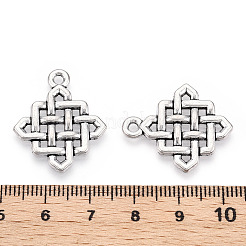 Tibetischen Stil Legierung chinesischen Knoten Anhänger&nbsp;TIBEP-872-AS-RS