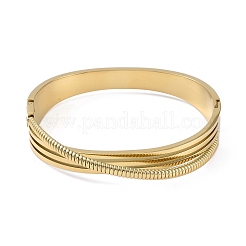 Mehrschichtiger Scharnierarmreif aus 304 Edelstahl für Damen&nbsp;BJEW-M313-06G