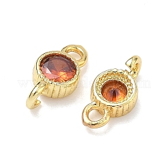 Messing-Pavé-Anhänger mit Zirkonia-Fassung&nbsp;KK-P348-11G-06