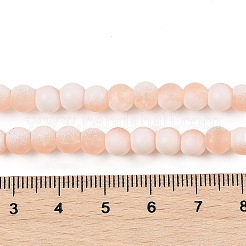 Perle di vetro smerigliato crackle fili&nbsp;GLAA-U001-8mm-M05