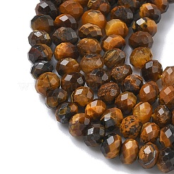 Chapelets de perles d'œil de tigre naturel&nbsp;G-L651-B04-4x3mm-02