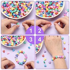 200 pz 10 colori fatti a mano perline di argilla polimerica&nbsp;CLAY-CJ0001-61
