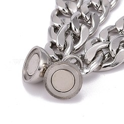 Bracciali con catene a maglie in acciaio inossidabile 304 anti-ossidazione&nbsp;BJEW-JB06276