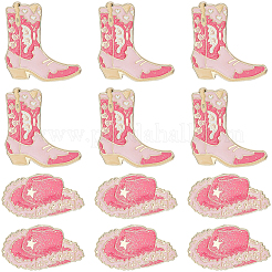 12 pièces 2 styles d'épingles en émail&nbsp;JEWB-SC0001-66