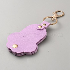 Porte-clés en cuir PU pour ranger les poils d'animaux&nbsp;AJEW-WH0699-349D
