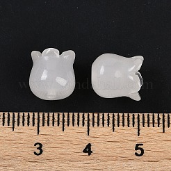 Natürliche weiße Jade Perlen&nbsp;G-Z065-08