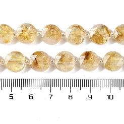 Stränge aus erhitzten natürlichen Citrinperlen&nbsp;G-N342-10