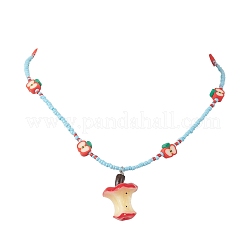 Colliers pour femmes avec pendentif mignon en résine&nbsp;NJEW-TA00231