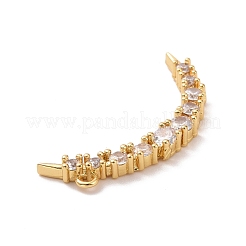 Pendentifs en zircone cubique transparente en laiton micro-pavé écologique&nbsp;KK-D079-11G