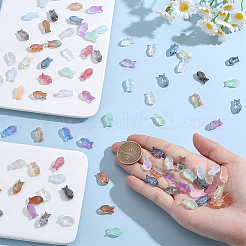 110pcs 22 Farben transparente Glasperlen&nbsp;GLAA-ME0001-35