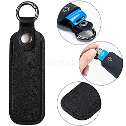 4 Stück kleine USB-Stick-Aufbewahrungstasche aus PU-Leder mit Daumenverschluss&nbsp;AJEW-CL0002-12