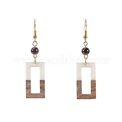 Colgantes de resina & madera&nbsp;RESI-OL0001-09C