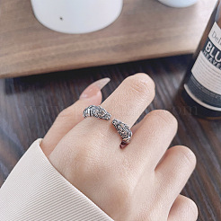 Drache 925 Sterling Silber verstellbare Manschettenringe&nbsp;FS-WGB89B1-01
