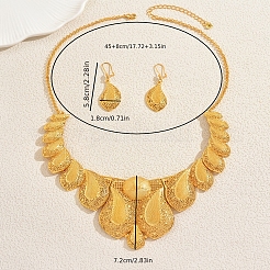 Set di orecchini e collane a goccia in lega vintage per donna&nbsp;OQ3766