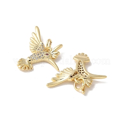 Messing micro pave klare zirkonia anhänger&nbsp;KK-Q031-26G