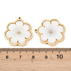 Pendenti shell bianco naturale&nbsp;STAS-C158-07C-G