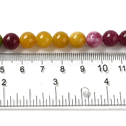 Naturales teñidos abalorios de jade blanco hebras&nbsp;G-M402-C03-23