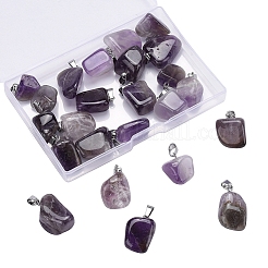 Natürliche amethystpendants&nbsp;G-CJ0001-33C