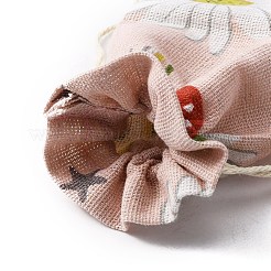 Bolsas de regalo con cordón de algodón y lino&nbsp;ABAG-TAC0006-07A