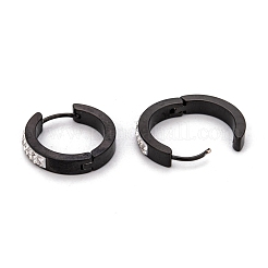 Pendientes de aro huggie de acero inoxidable 304&nbsp;EJEW-O096-19EB
