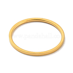 Ionenplattierung (IP) 304 Edelstahl einfacher schlichter Bandfingerring für Frauen Männer&nbsp;RJEW-F152-05G-C