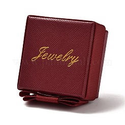 Boîtes à bijoux en carton pour bijoux carrés et mots&nbsp;CBOX-C015-01A-01