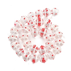 Vetro con fili di perle smaltate&nbsp;GLAA-M047-01F