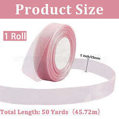 1 rouleau de ruban organza transparent&nbsp;SRIB-CY0001-22A-02