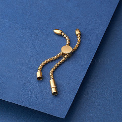 Fabrication de bracelet coulissant en acier inoxydable / bracelet bolo&nbsp;MAK-CJ0002-03G