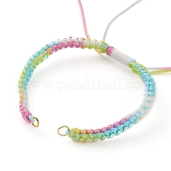 Fabricación de pulsera trenzada con cordón de nailon ajustable&nbsp;AJEW-JB00877-03