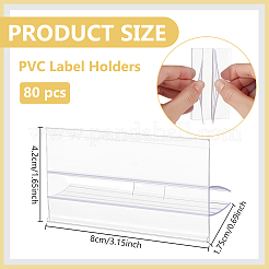 Porte-étiquettes pvc&nbsp;AJEW-WH0796-60B
