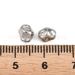 Unregelmäßige Perlen aus Edelstahl 304&nbsp;STAS-D394-03F-P