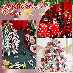 8 Stile Kunststoff Zuckerstange & Ball & Süßigkeiten Anhänger Dekorationen&nbsp;FIND-SC0013-41