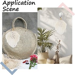 Kit fai da te per realizzare portachiavi in stile bohémien in cotone intrecciato fatto a mano&nbsp;DIY-SC0028-16