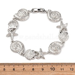 Bracciali in ottone micro pavé con zirconi cubici trasparenti per donna&nbsp;BJEW-H209-09B-P