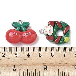Anhänger aus undurchsichtigem Harz zum Thema Weihnachten&nbsp;RESI-I344-02P