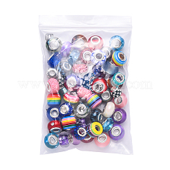 Acryl & Harz & Polymer Ton Strass europäische Perlen&nbsp;FPDL-S015-04C