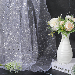 1 m Pailletten-Polyester-Organza-Stoffe&nbsp;DIY-CY0001-84E