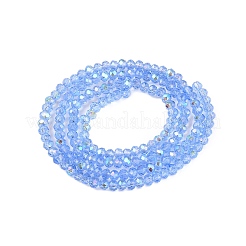 FilI di perline in vetro placcato&nbsp;EGLA-A044-T1mm-L14