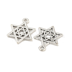 Tibetano Magen lega di stile pendenti della stella di david&nbsp;TIBEP-Q043-043-RS