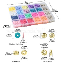 Kit de búsqueda de joyería con cuentas de arcilla polimérica heishi diy&nbsp;DIY-FS0005-94D