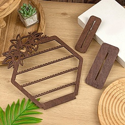 Boucle d'oreille en bois&nbsp;PW-WG1A6E6-01
