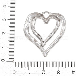 Anhänger aus gehämmertem 304 Edelstahl&nbsp;STAS-D264-06C-P
