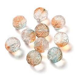 Perles en verre transparentes&nbsp;GLAA-A012-02