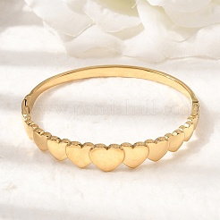 Bracciali incernierati in acciaio inossidabile 304 per donna&nbsp;BJEW-B168-06G