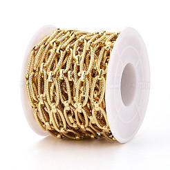 Catene a maglie ovali testurizzate in ottone&nbsp;CHC-T018-37G