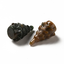 Indien décorations d'affichage agate naturelles&nbsp;G-G997-E10