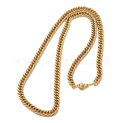 Colliers à maillons cubains en acier inoxydable 304 de 5.5 mm pour hommes&nbsp;NJEW-B134-08A-G