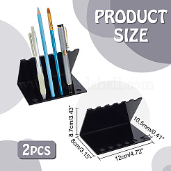 Bleistift- und Make-up-Pinselhalter aus Acryl in V-Form&nbsp;AJEW-WH0314-480